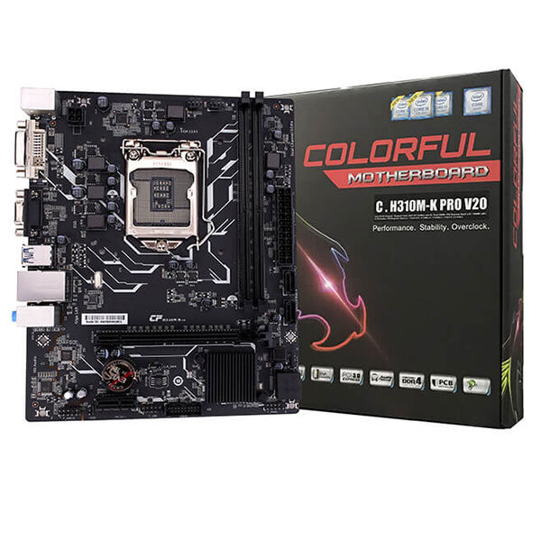 Main Colorful C.H310M-K PRO V20 (Chipset Intel H310/ Socket LGA1151/ VGA onboard)