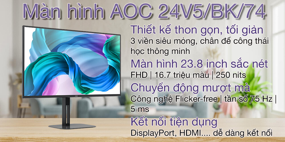 Màn hình AOC 24V5/BK/74 1