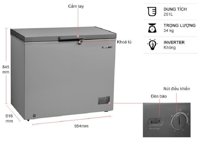 Tủ đông Sharp 1 ngăn 251 lít FJ-C251V