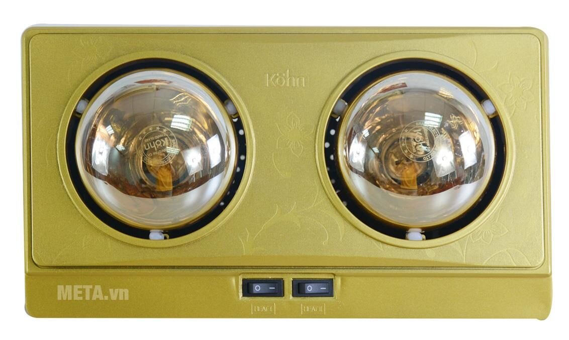 Đèn sưởi nhà tắm 2 bóng Braun Kohn KN02G 550W