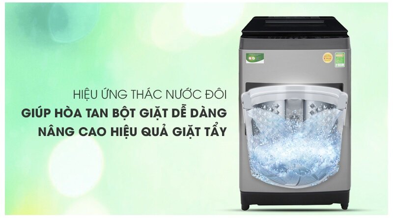 Máy giặt Toshiba lồng đứng inverter 9,5 kg AW-UH1050GV thác nước đôi