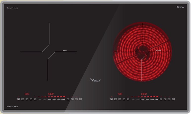 Bếp từ hồng ngoại âm 2 vùng nấu Canzy CZ-54MG