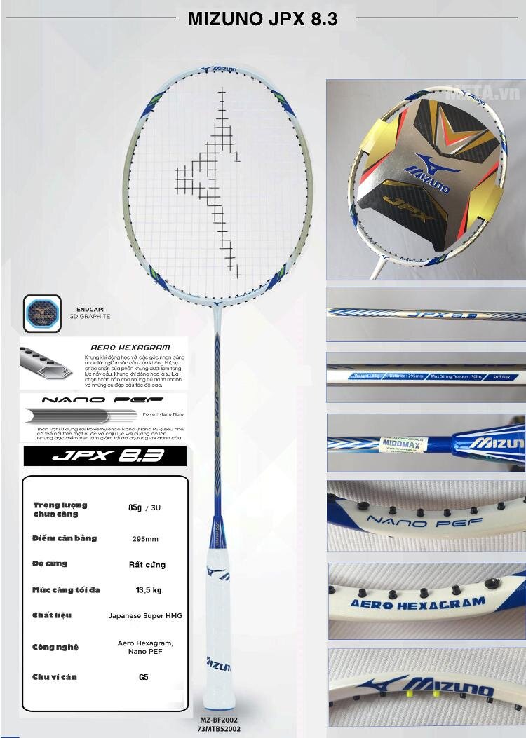 Vợt cầu lông Mizuno JPX 8.3 Vợt cầu lông Mizuno JPX 8.3