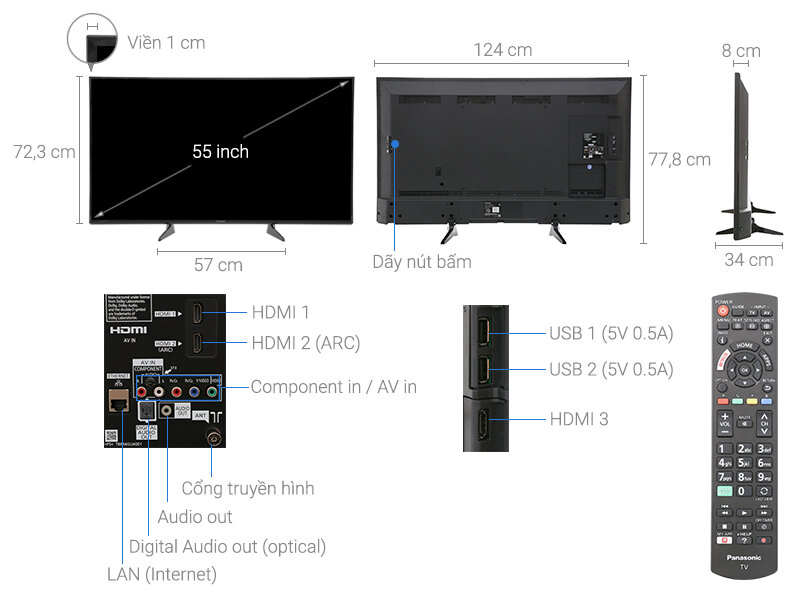 Smart Tivi Panasonic 55 inch TH-55ES600V