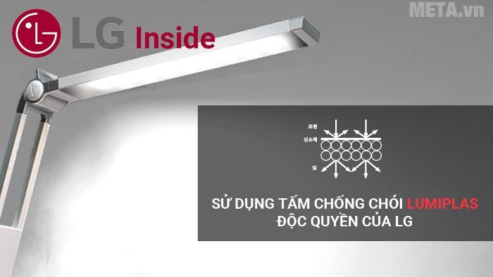 Đèn bàn Led Hàn Quốc cảm ứng Prism 4400W (Trắng)