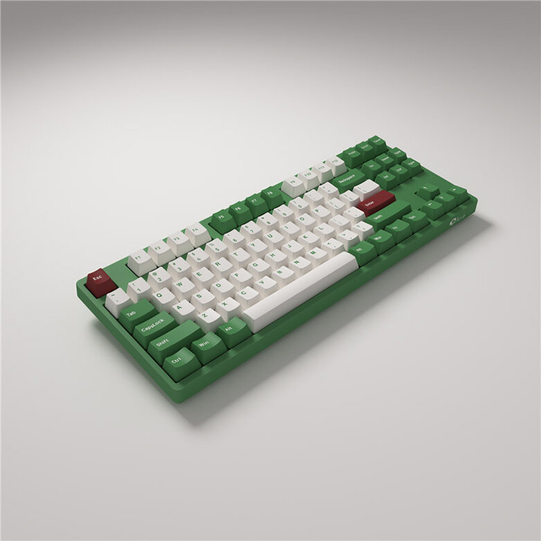 Bàn phím cơ Akko 3087 v2 DS Matcha Red Bean | Bàn phím nhỏ gọn