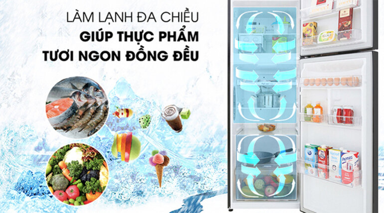 Tủ lạnh LG Inverter 2 cánh 243 lít GV-B242PS Tủ lạnh LG Inverter 2 cánh 243 lít GV-B242PS
