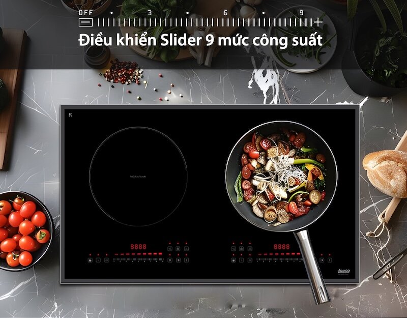 Bảng điều khiển cảm ứng trượt mượt: Thao tác dễ dàng