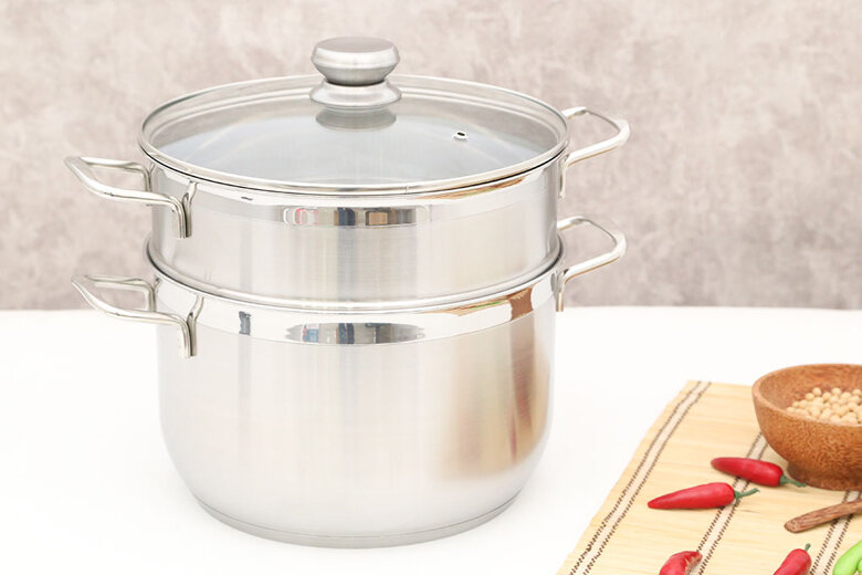 Bộ nồi xửng inox 3 đáy 26 cm Fivestar ST26-3DG Bộ nồi xửng inox 3 đáy 26 cm Fivestar ST26-3DG