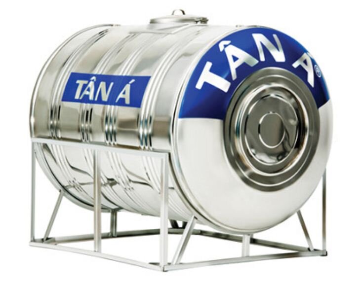 Bồn nước inox Tân Á 2500Lít ngang TA2500 (Φ1180)