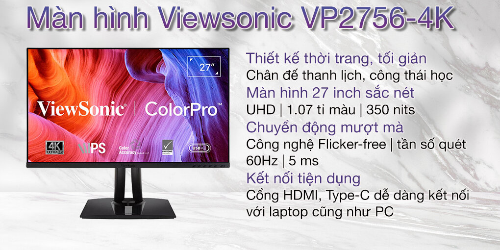 Màn hình Viewsonic VP2756-4K 1