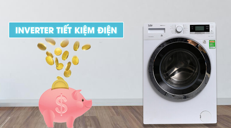 Máy giặt Beko Inverter 10 kg WY104764MW Máy giặt Beko Inverter 10 kg WY104764MW