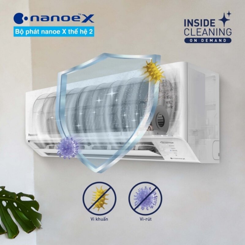 Điều hòa Panasonic Inverter 9000BTU 1 chiều RU9CKH-8D