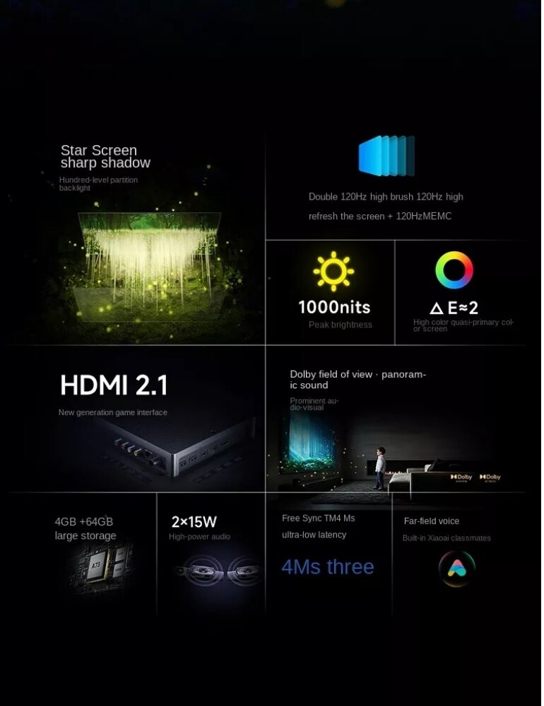 Smart Tivi Xiaomi ES Pro 86 inch âm thanh