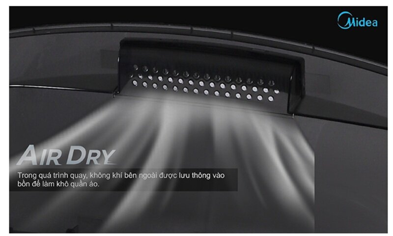 Máy giặt Midea 8kg MAS8502/WB