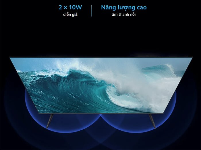 Tivi Xiaomi L55MA-SSEA sở hữu hệ thống âm thanh sống động, mạnh mẽ