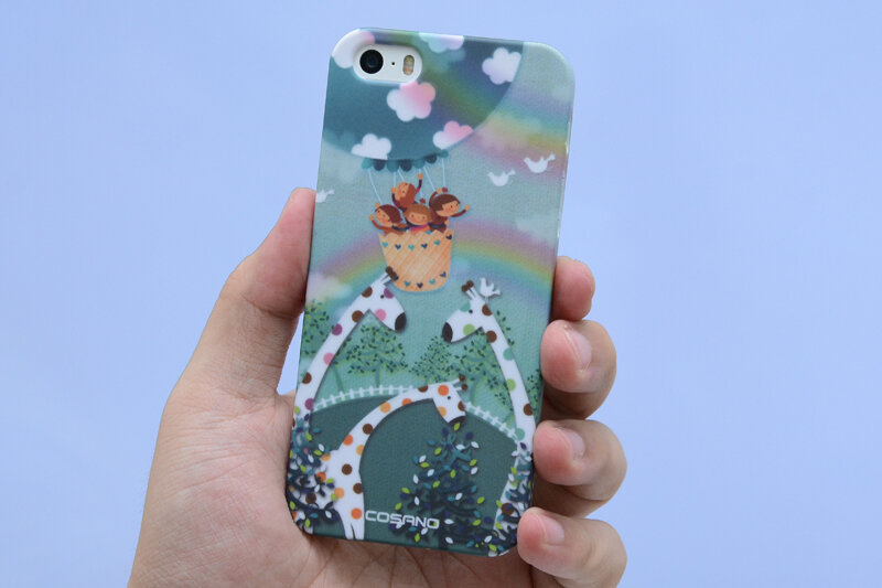 Ốp lưng iPhone 5 - 5S Nhựa in COSANO Hươu Trắng Ốp lưng iPhone 5 - 5S Nhựa in COSANO Hươu Trắng