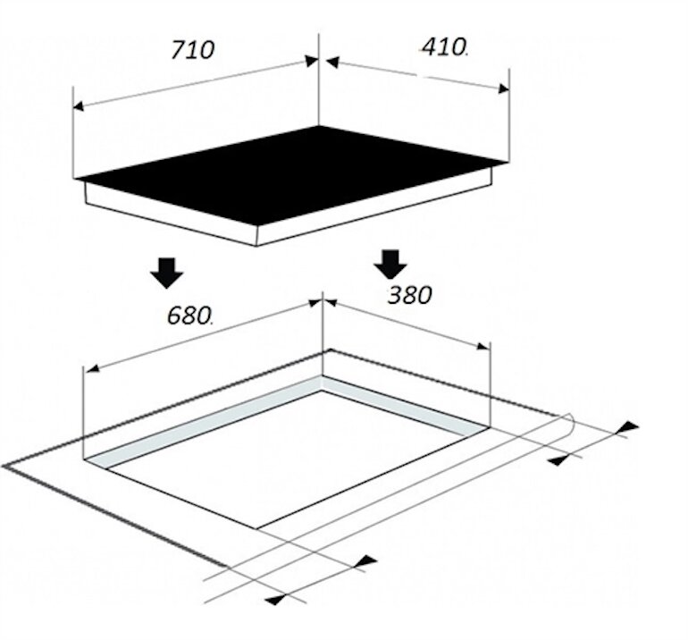 Mặt kính Vitro Ceramic bền bỉ, chịu nhiệt và chịu lực tốt