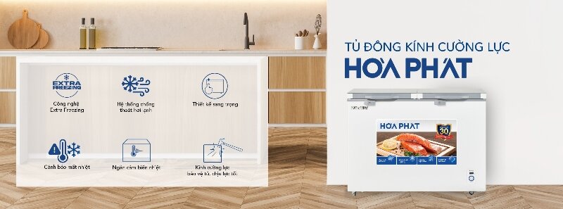 Tủ đông Hòa Phát 1 ngăn 352 Lít HPF AD6352