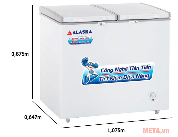 Tủ đông Alaska BCD-3568N (350 lít) Tủ đông Alaska BCD-3568N (350 lít)