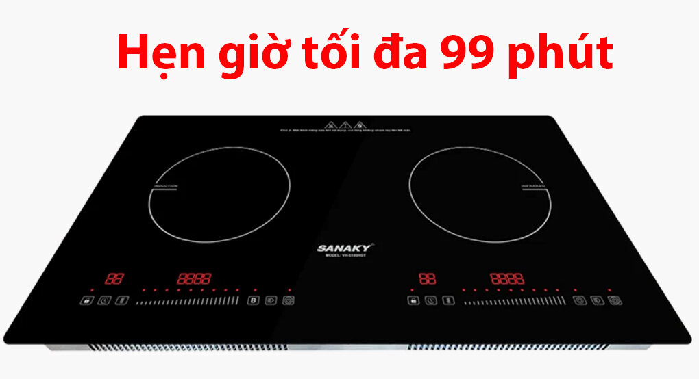 Bếp điện từ - Hồng ngoại Sanaky VH-5100HGT có hẹn giờ 