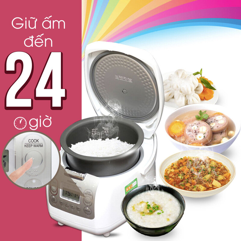 Nồi cơm điện Toshiba 1.8 lít RC-18NMF(WT)VN Nồi cơm điện Toshiba 1.8 lít RC-18NMF(WT)VN