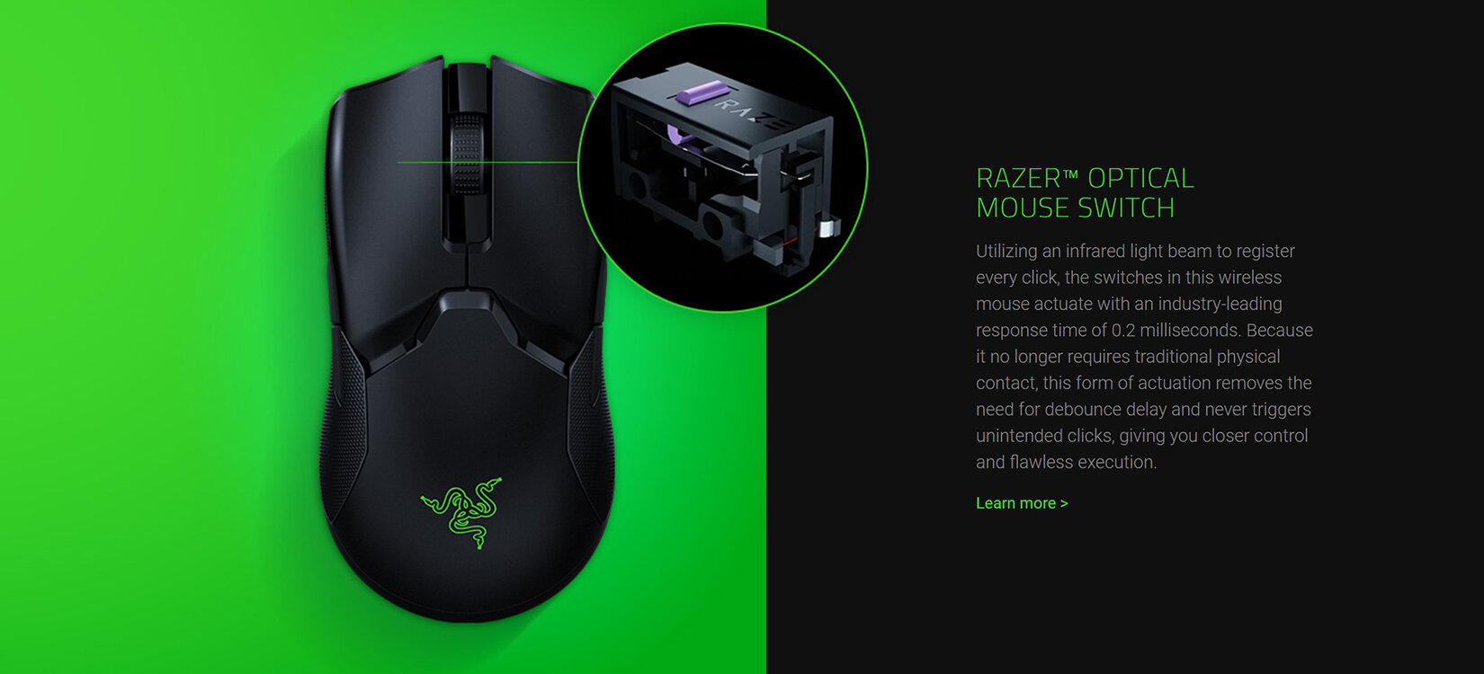 Chuột không dây Razer Viper Ultimate Mercury Trắng (with Charging Dock)