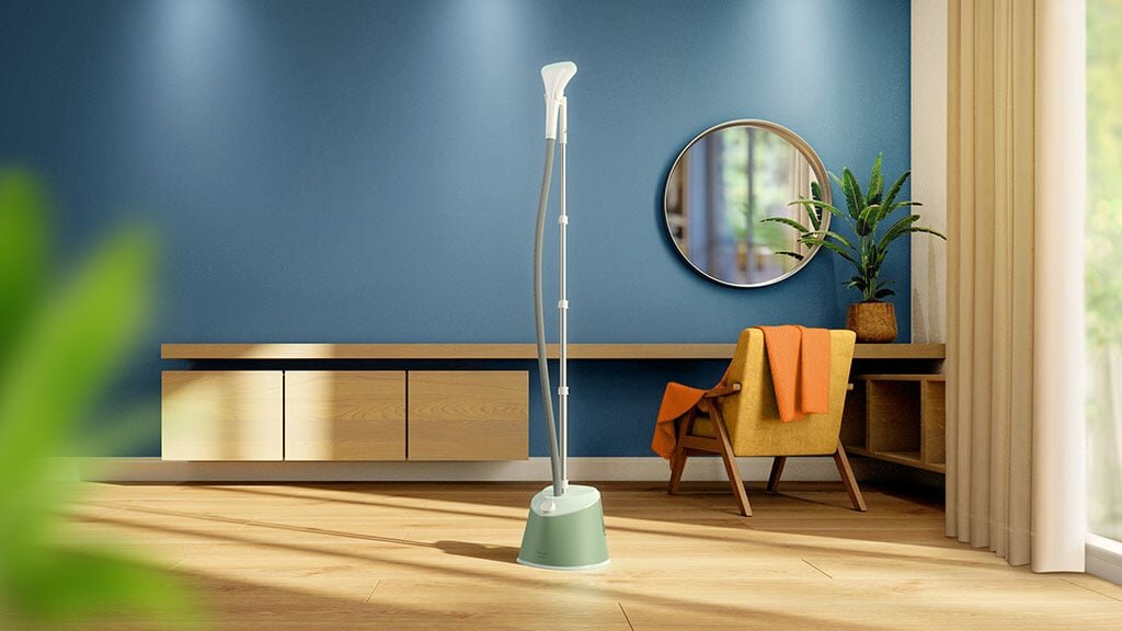 Bàn ủi hơi nước đứng Philips STE1010/70 thiết kế hiện đại, màu sắc trẻ trung