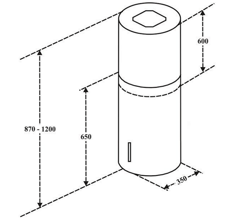 Máy hút mùi Chefs EH-R822E3