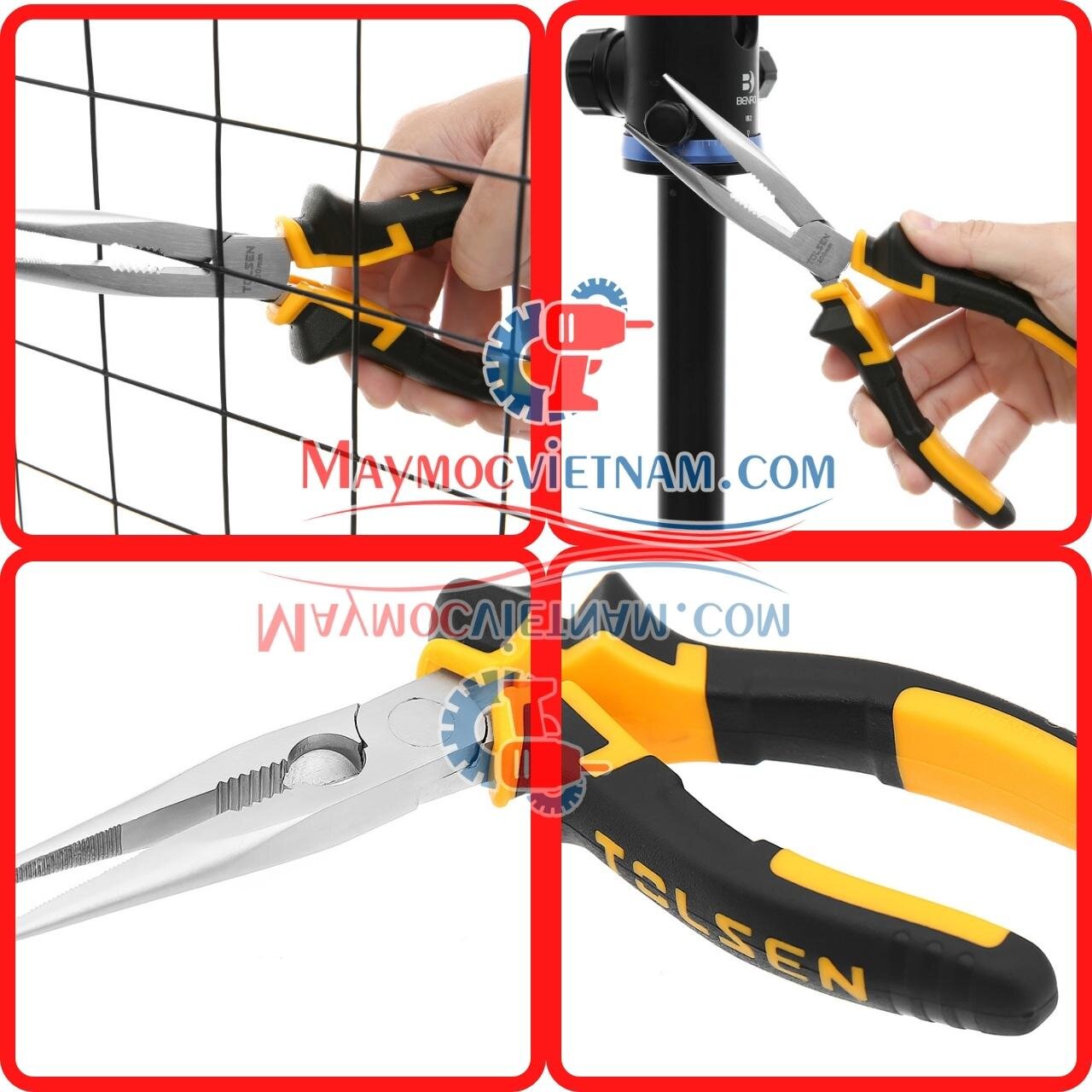 Kìm nhọn Tolsen 20cm 10007