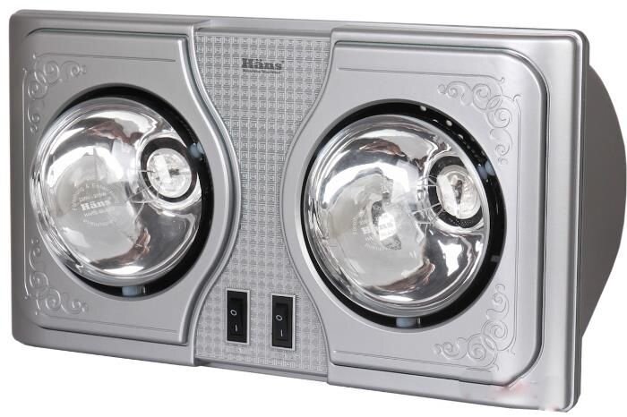 Đèn sưởi nhà tắm Hans 2 bóng H2B
