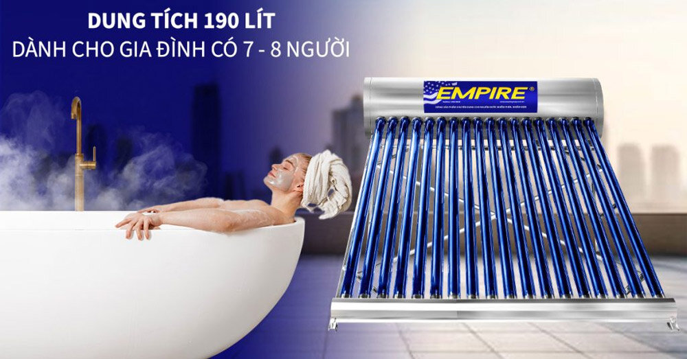 Máy nước nóng Empire PPR 1819 dung tích 190 lít