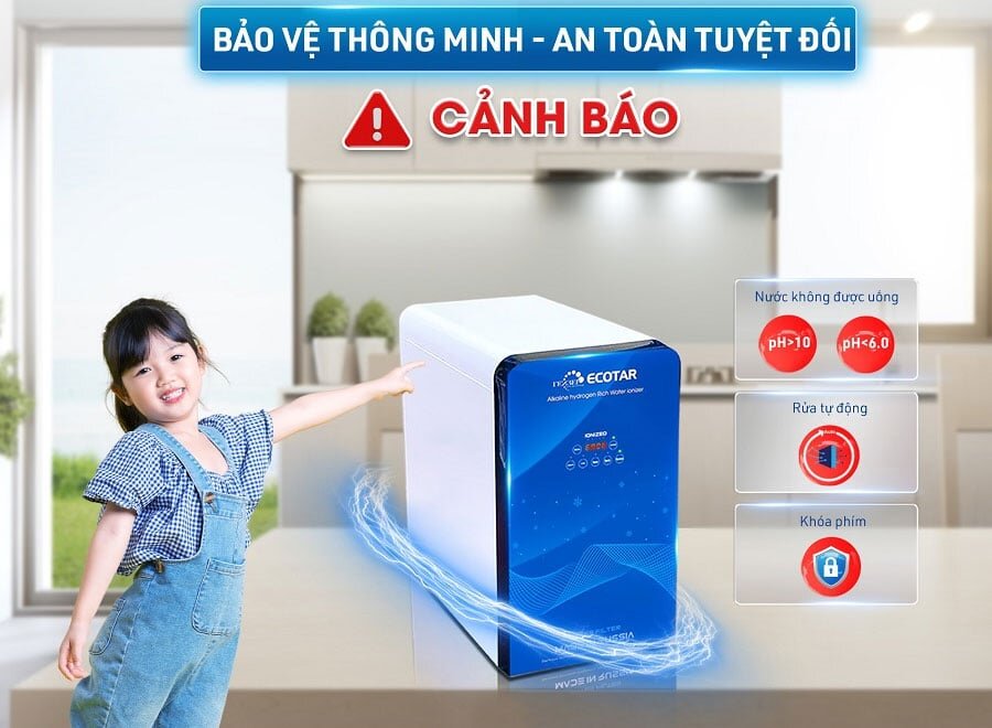Máy lọc nước ion kiềm âm tủ