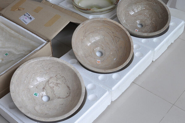 Lavabo đá marble tự nhiên Kanly MAR11N