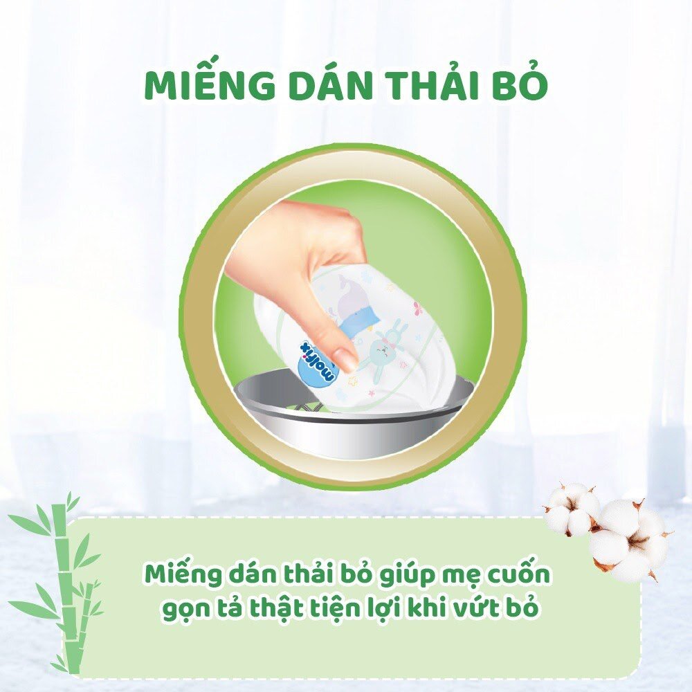 Miếng dán thải của bỉm - Tã quần Molfix Ultra Jumbo size M (76+8)