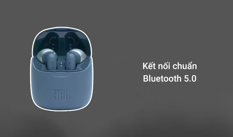 Tai nghe Bluetooth JBL T225TWS (Xanh dương) |Kết nối chuẩn Bluetooth 5.0