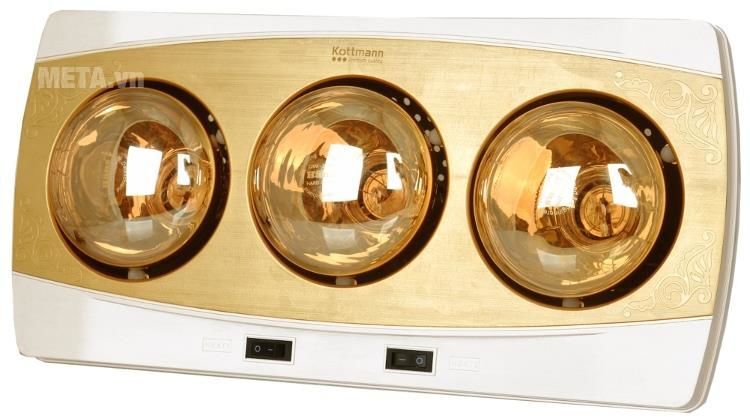 Đèn sưởi nhà tắm Kottmann 3 bóng K3BH Đèn sưởi nhà tắm Kottmann 3 bóng K3BH