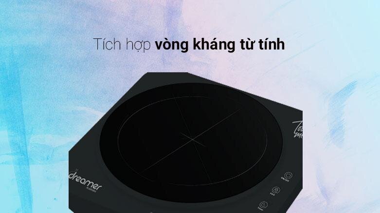Bếp từ đơn Dreamer DC-IH01B | Tích hợp vòng kháng từ tính