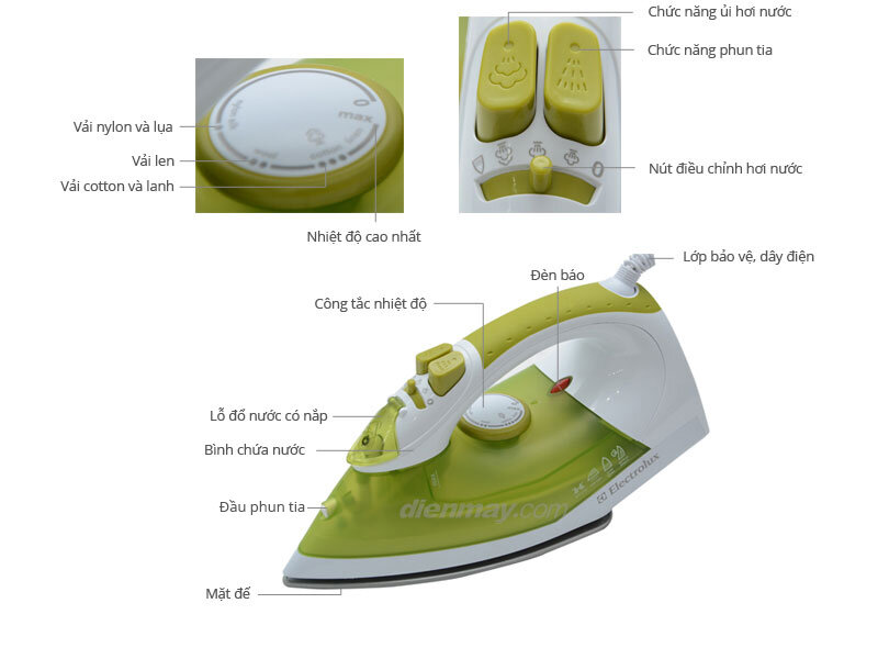 Bàn ủi hơi nước Electrolux ESI400 Bàn ủi hơi nước Electrolux ESI400