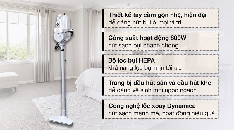 Máy hút bụi cầm tay Mishio MK249 800W