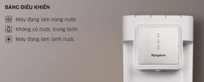 Cây nước nóng lạnh Kangaroo KG60A3 có hệ thống đèn báo thông minh
