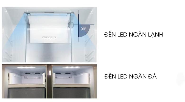 Tủ lạnh 4 cánh Midea MRC-626FWEIS 482 Lít