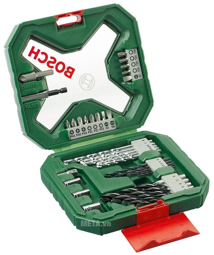 Bộ mũi khoan và vặn vít X-Line 34 chi tiết Bosch 2607010608