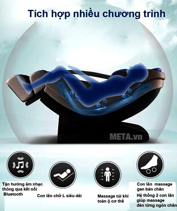 Ghế massage toàn thân Maxcare Max 668