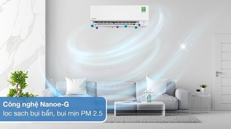 Điều hòa Panasonic Inverter 9000 BTU 1 chiều CU/CS-PU9XKH gas R-32