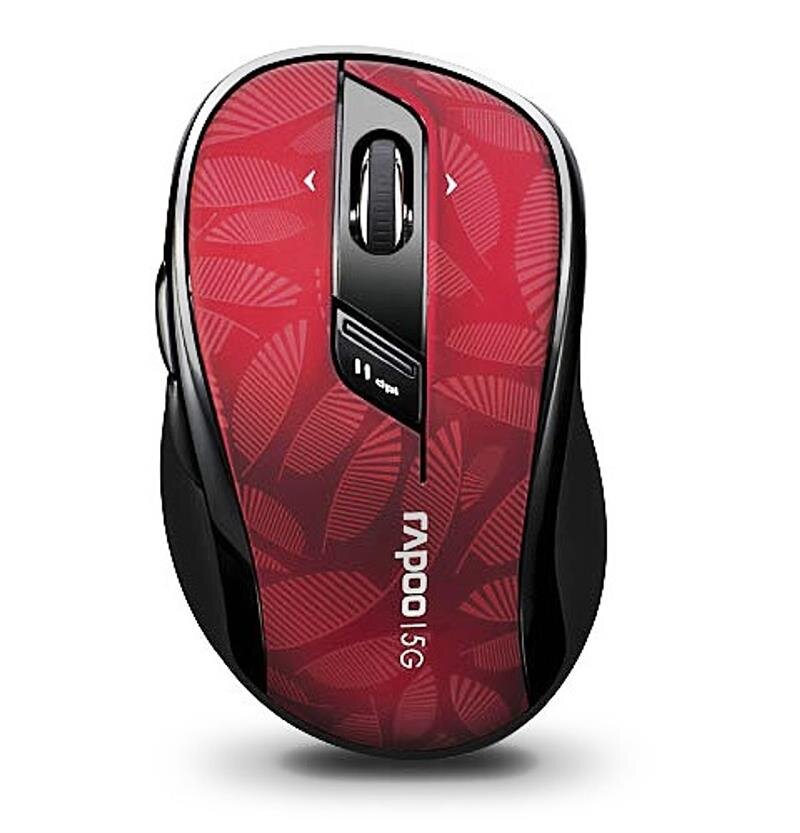 Chuột quang không dây Rapoo 7100P màu đỏ Chuột quang không dây Rapoo 7100P màu đỏ