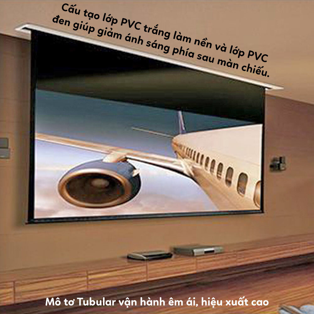 Màn chiếu điện âm trần Dalite CM