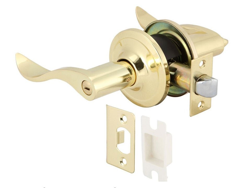 Bộ khóa tay nắm cửa toilet Hafele 489.10.199 Bộ khóa tay nắm cửa toilet Hafele 489.10.199