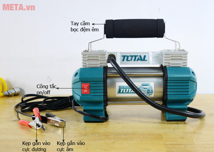 Dụng cụ kiểm tra hơi lốp xe ô tô Total TTAC2506T