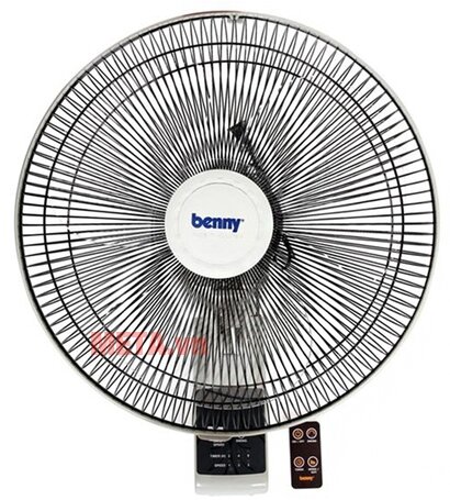 Quạt treo tường Benny BFW44T (màu trắng - có điều khiển)